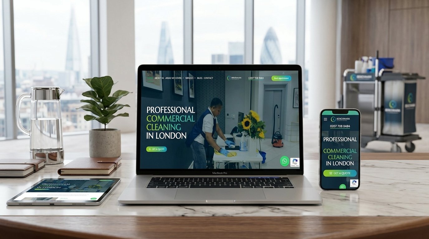 Benchmark Cleaning Services website