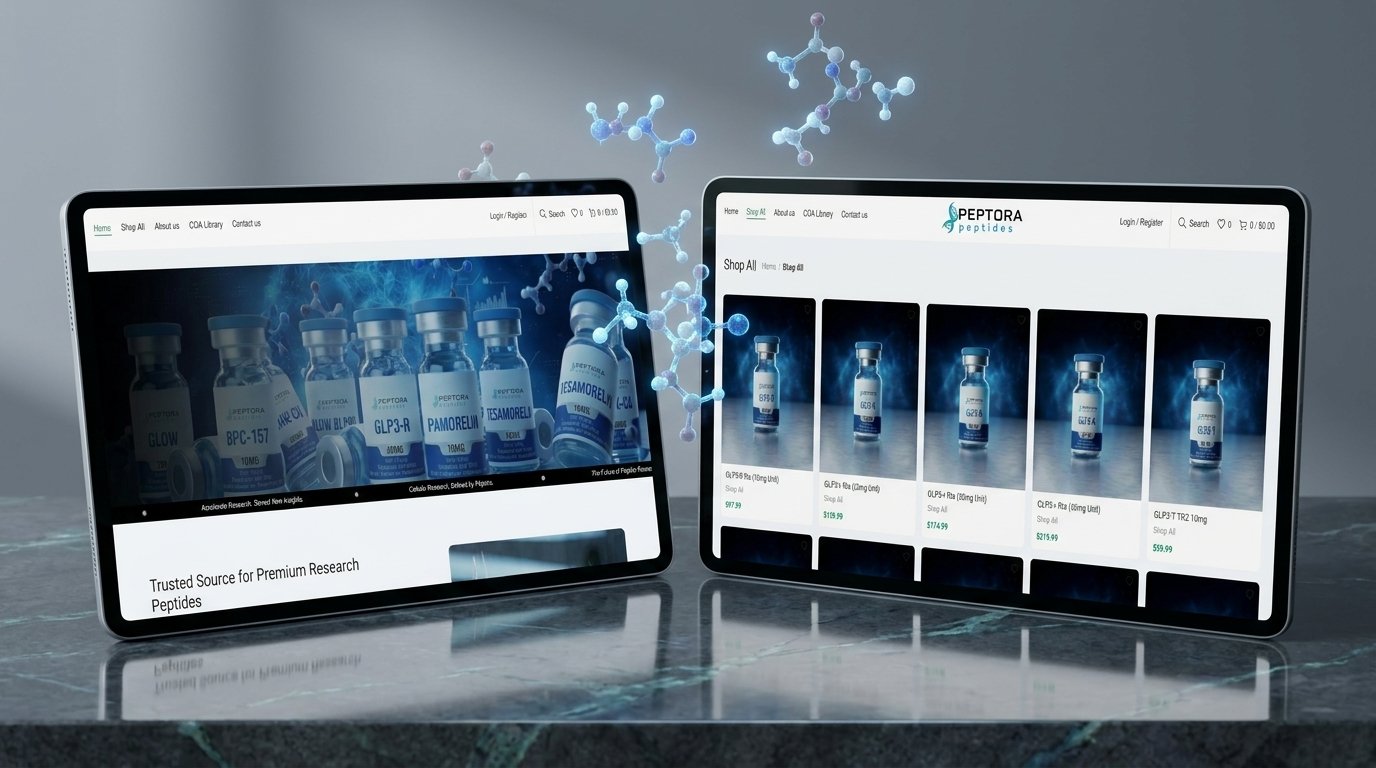 Peptora Peptides website