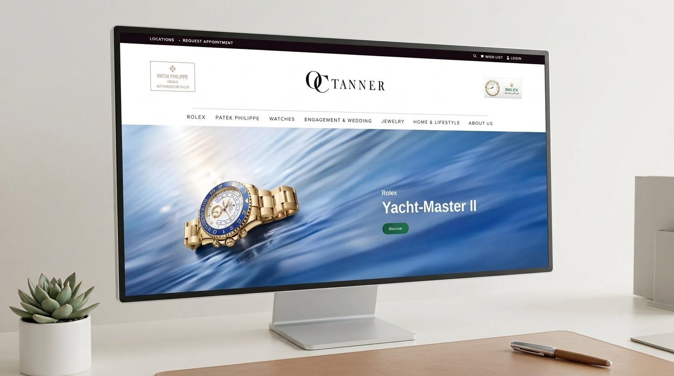 OC Tanner Jewelers website